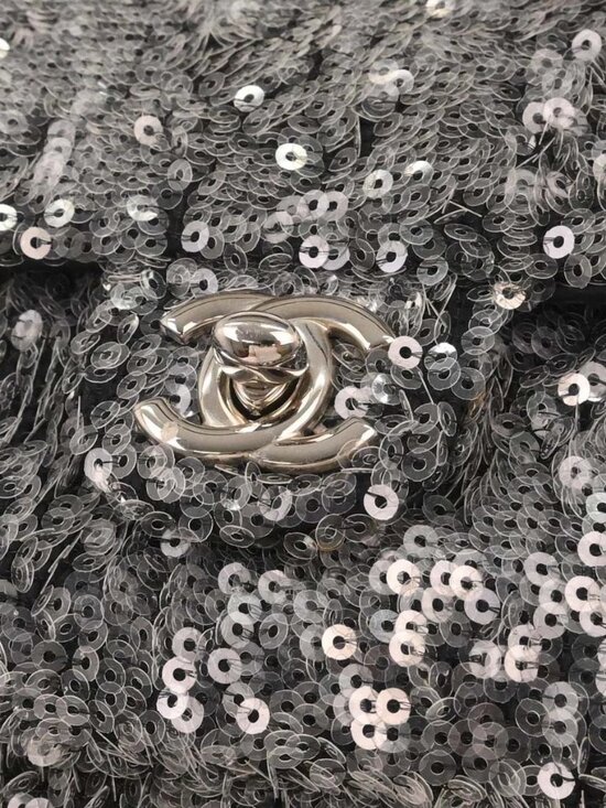 Chanel Gray Sequins Waterfall Backpack NQ02783 main image 6